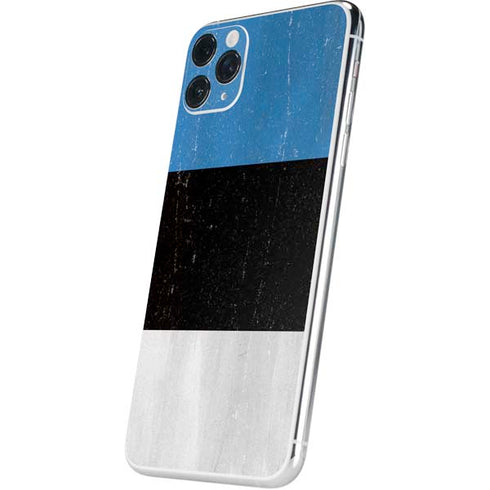 Estonia Flag Distressed iPhone 11 Pro Max Skin